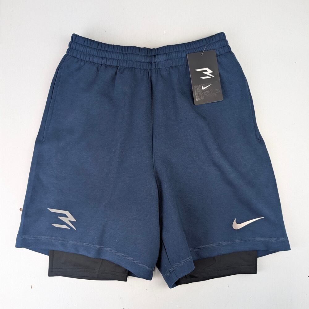 Nike 3Brand Russell Wilson French Terry Shorts - Boys Medium - Night Force